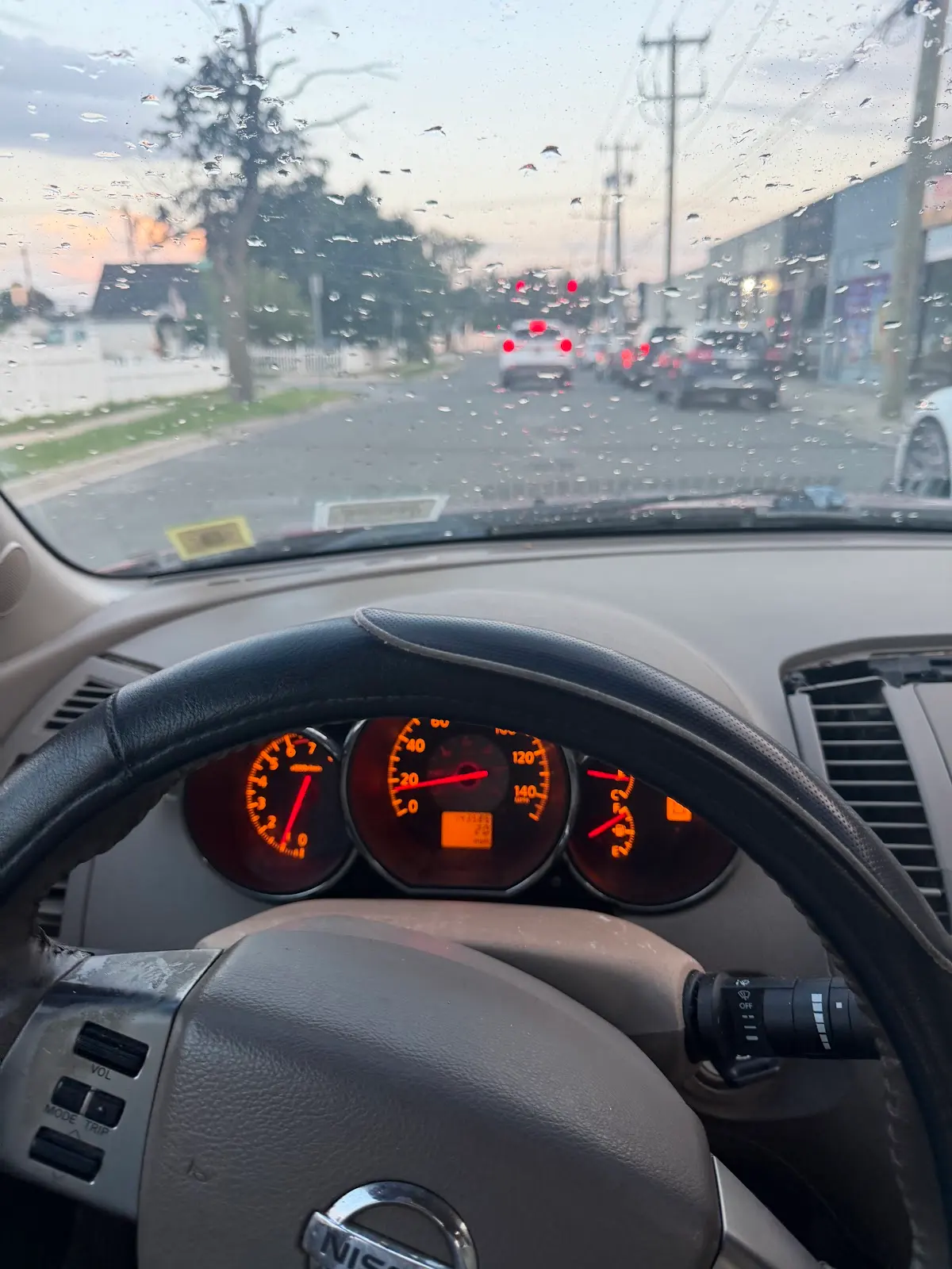 Odometer and instrument cluster showing 139,583 miles