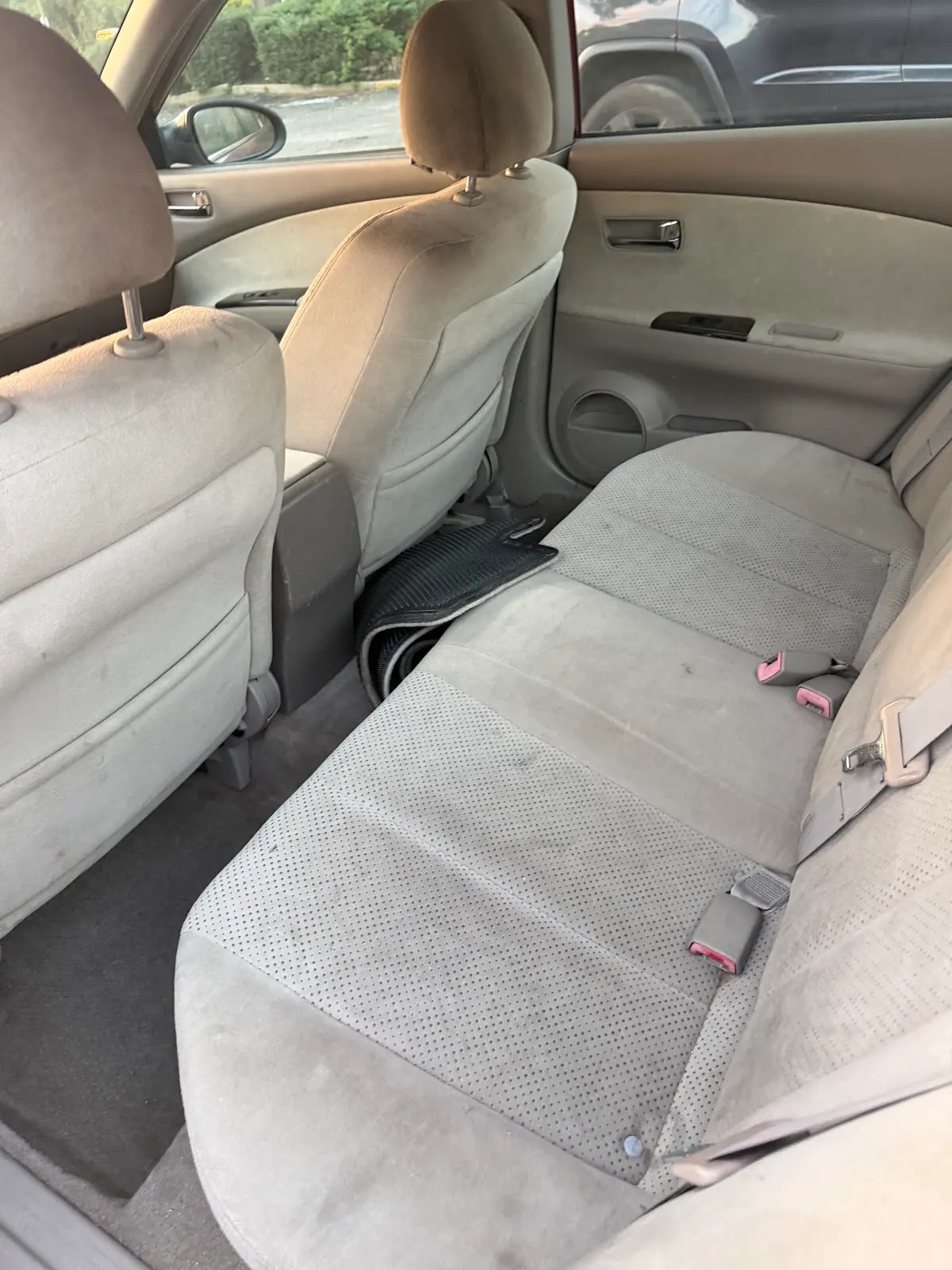 Rear seating area of the Nissan Altima